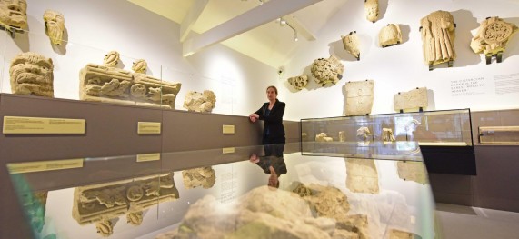 Susan Harrison in the new Rievaulx museum