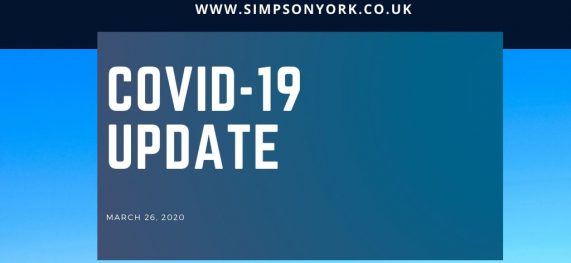 Simpson Update (26.03.20) – CORONAVIRUS (COVID-19)